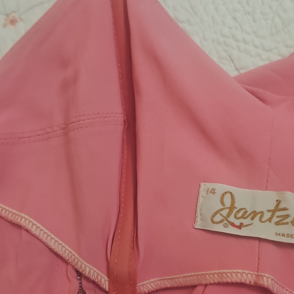 Vintage 1960s Jantzen Pink Swimsuit Pinup Style Sz 14 Womens - Picture 12 of 12